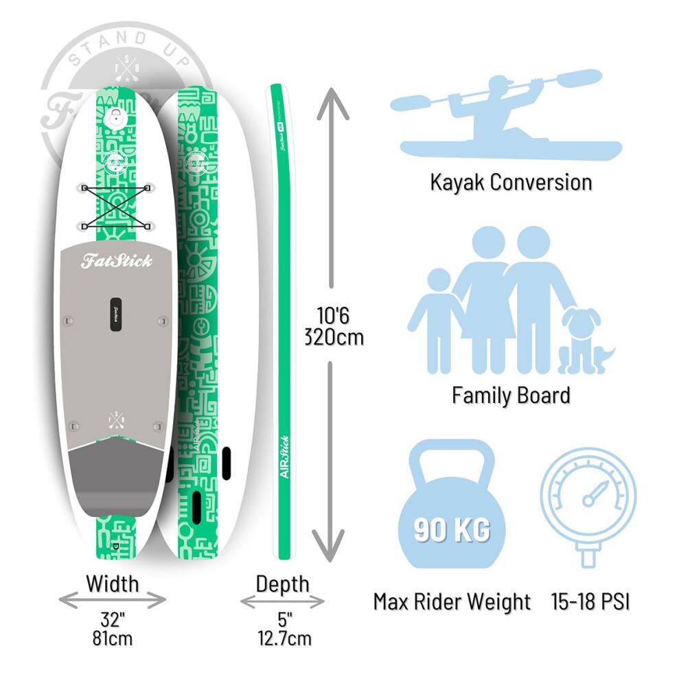 FatStick Airstick All-Around iSUP & Seat 10' 6